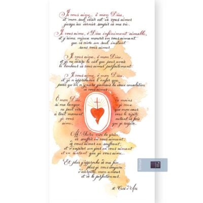 Je vous aime ô mon Dieu